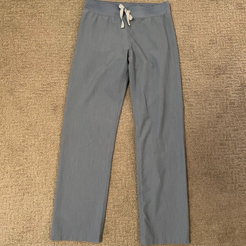 Figs Livingston Scrub Pants Women's XS Heather Indigo Blue